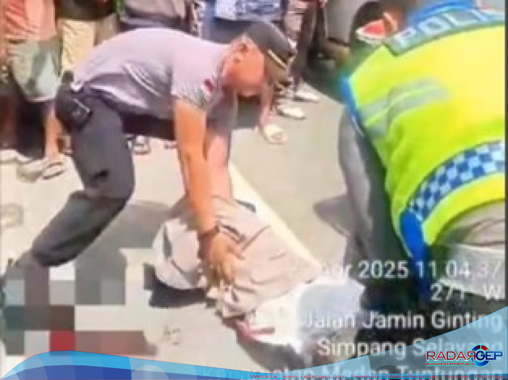 Kapolsek Tuntungan Lepas Seragam Dinas Tutupi Jasad Mahasiswi Koban Laka, Kapolrestabes Beri Apresiasi